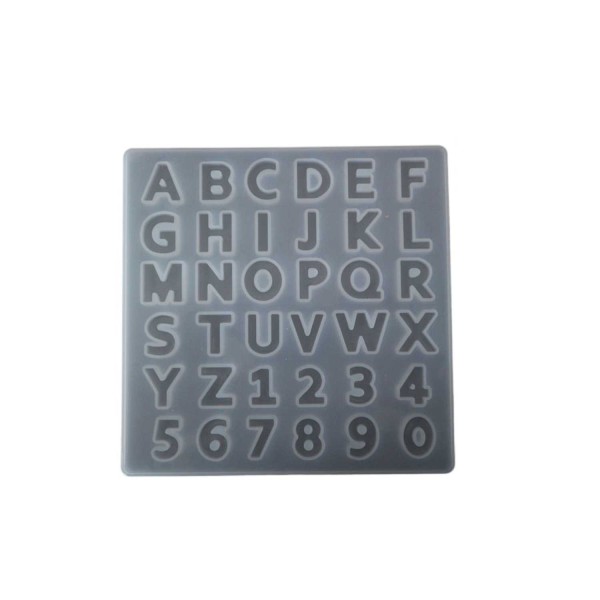 Tahtakale Toptancı Epoksi Silikon Kalıp  Büyük Harfler Kalıbı Küçük Boy 1.7 CM 36lı