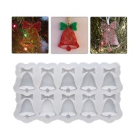 Tahtakale Toptancı Epoksi Silikon Kalıp Çoklu Yılbaşı Zili Kalıbı 10 Lu