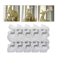 Tahtakale Toptancı Epoksi Silikon Kalıp Geyik Çoklu Yılbaşı Geyiği Kalıbı 10 Lu