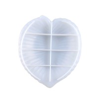 Tahtakale Toptancı Epoksi Silikon Kalıp Kalp Model Tabak Kalıbı 14X16.2 CM