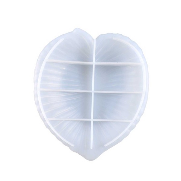 Tahtakale Toptancı Epoksi Silikon Kalıp Kalp Model Tabak Kalıbı 14X16.2 CM