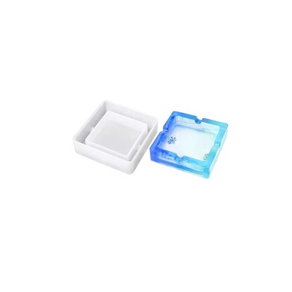 Tahtakale Toptancı Epoksi Silikon Kalıp Küllük Kalıbı Kare Model 9X9 CM