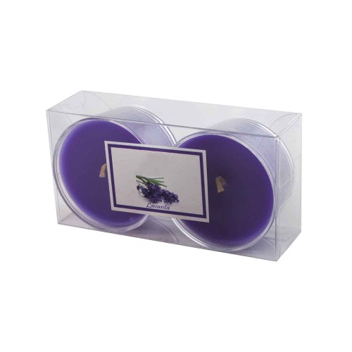 Kapsül Mum 3x5.5 CM  İkili  Akrilik Kapsül   Lila