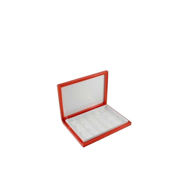 Tahtakale Toptancı Karton Çikolata Kutusu 24 lü Separatörlü 23.4X31.5 CM  Kırmızı