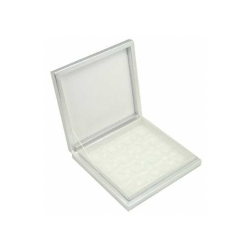 Karton Çikolata Kutusu 9 lu Separatörlü 18X19 CM  Beyaz