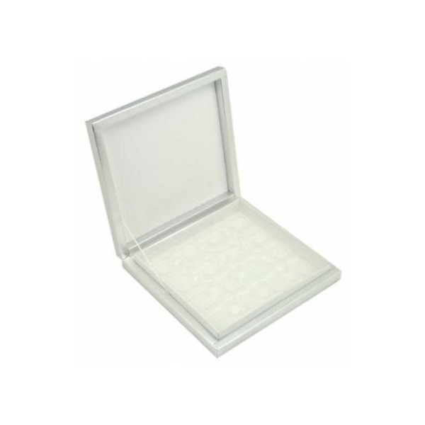 Tahtakale Toptancı Karton Çikolata Kutusu 9 lu Separatörlü 18X19 CM  Beyaz