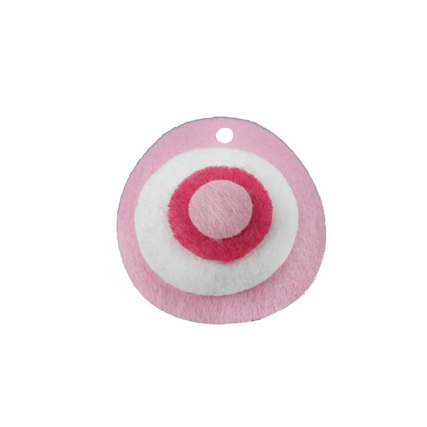 Tahtakale Toptancı Keçeden Nazar Boncuğu (50 Adet)  Pembe