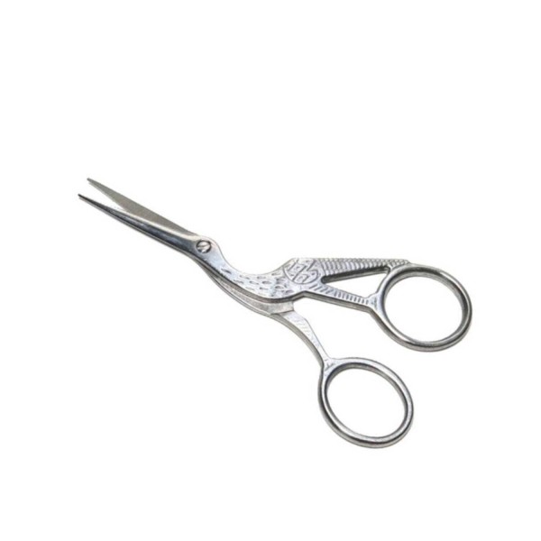 Tahtakale Toptancı Metal  Makas Sade Süslenmemiş Kuğu Modeli Söz Nişan Makası   Gümüş