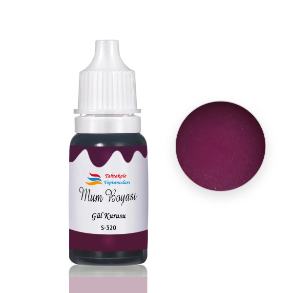 Tahtakale Toptancı Mum Boyası Sıvı Pigment Boya 20 ML  Gül Kurusu - S320