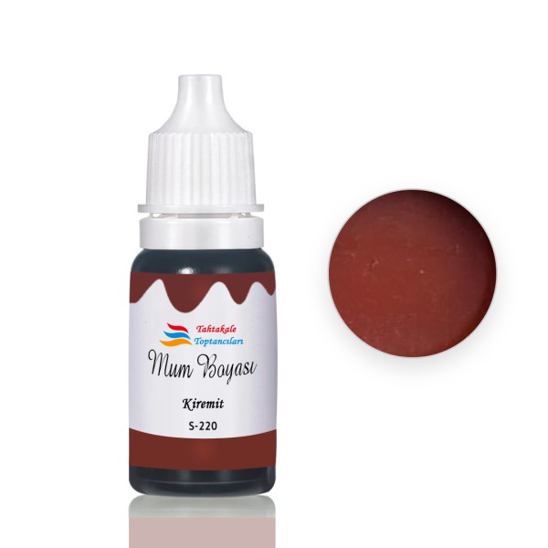 Tahtakale Toptancı Mum Boyası Sıvı Pigment Boya 20 ML  Kiremit - S220