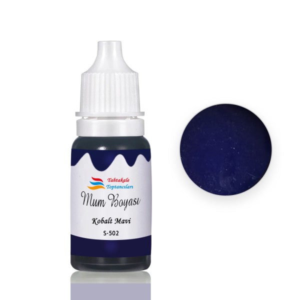 Tahtakale Toptancı Mum Boyası Sıvı Pigment Boya 20 ML  Kobalt Mavi - S502