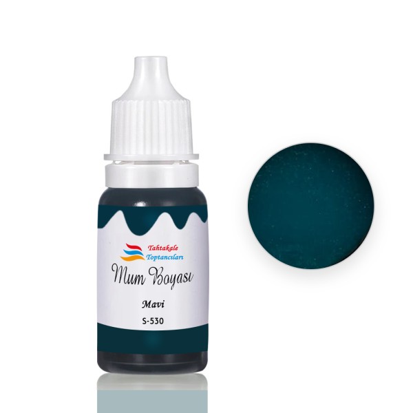 Tahtakale Toptancı Mum Boyası Sıvı Pigment Boya 20 ML Mavi - S530 Tahtakale Toptancı Mum Boyası Sıvı Pigment Boya 20 ML Mavi - S530