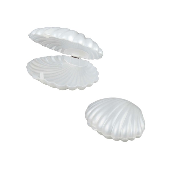 Tahtakale Toptancı Plastik İstiridye Hediyelik Kutu 8.5 CM (30 Adet)