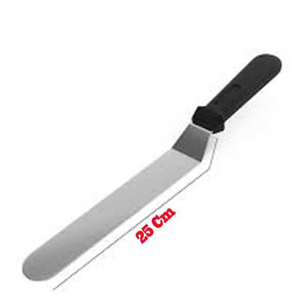 Tahtakale Toptancı Eğik Pasta Sıvama Spatulası Oval Uçlu B073  25  CM