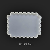 Tahtakale Toptancı Epoksi Silikon  Kalıp Fırfırlı  Tepsi Kalıbı 14 X 19 CM