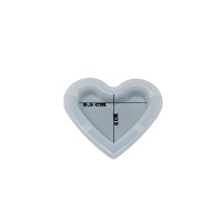 Tahtakale Toptancı Epoksi Silikon Kalıp Küllük Kalıbı Kalp Modeli  9.5 CM