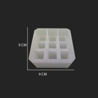 Tahtakale Toptancı Epoksi Silikon  Kalıp Makyaj Ve Kalemlik Kutusu 9X9 CM