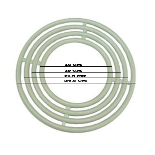 Plastik  Makrome Nakış El Ve  İşi Kasnağı   4 Lü Set