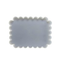 Tahtakale Toptancı Epoksi Silikon  Kalıp Fırfırlı  Tepsi Kalıbı 14 X 19 CM