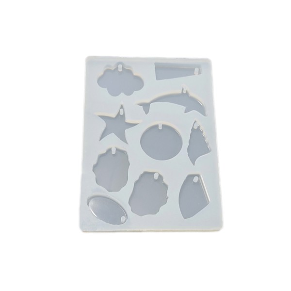 Tahtakale Toptancı Epoksi Silikon Kalıp Onlu Kalıp Balık Ve Yıldızlı 15X10.5 CM E294