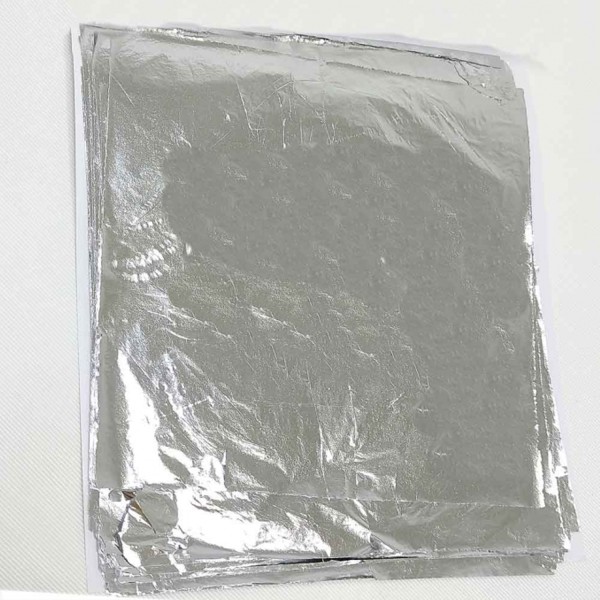 Tahtakale Toptancı Epoksi Tasarım İçin Varak Yaprak 14X14 CM (10 adet)  Gümüş