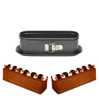 Tahtakale Toptancı Kelepçeli Pasta Kek Kalıbı Baton Altı Çıkabilen 10X30X7 CM