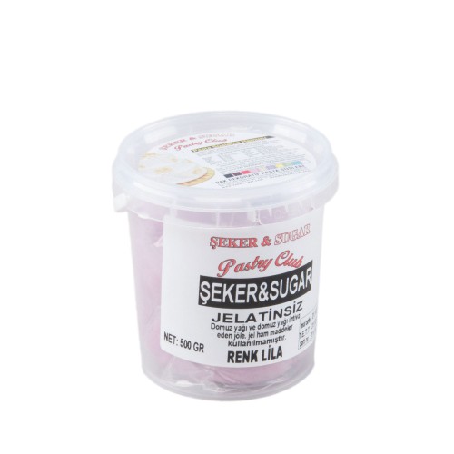Şeker Sugar Şeker Hamuru Pasta Süsleme Hamuru 500 Gr   Lila