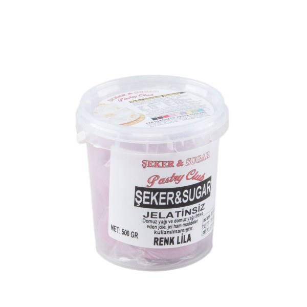 Tahtakale Toptancı Şeker Sugar Şeker Hamuru Pasta Süsleme Hamuru 500 Gr   Lila