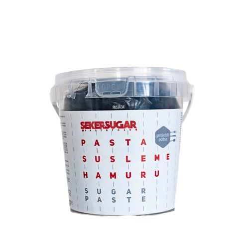 Şeker Sugar Şeker Hamuru Pasta Süsleme Hamuru 500 Gr   Siyah