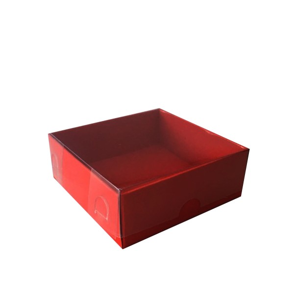 Tahtakale Toptancı Asetat Kapaklı Karton Kutu 12X12X3 (50 Adet) Kırmızı Tahtakale Toptancı Asetat Kapaklı Karton Kutu 12X12X3 (50 Adet) Kırmızı