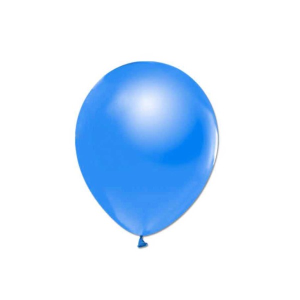 Tahtakale Toptancı Metalik  Balon 12 İnç Baskısız (100 Adet)  Saks Mavi