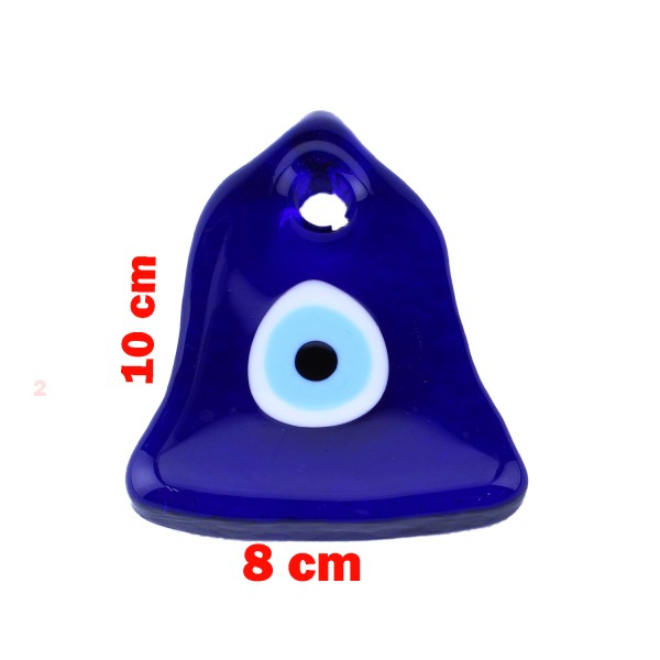 Tahtakale Toptancı Cam Nazar Boncuğu Delikli Çan Modeli Büyük Boy