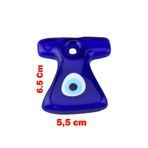 Cam Nazar Boncuğu Delikli Kaftan Modeli Küçük