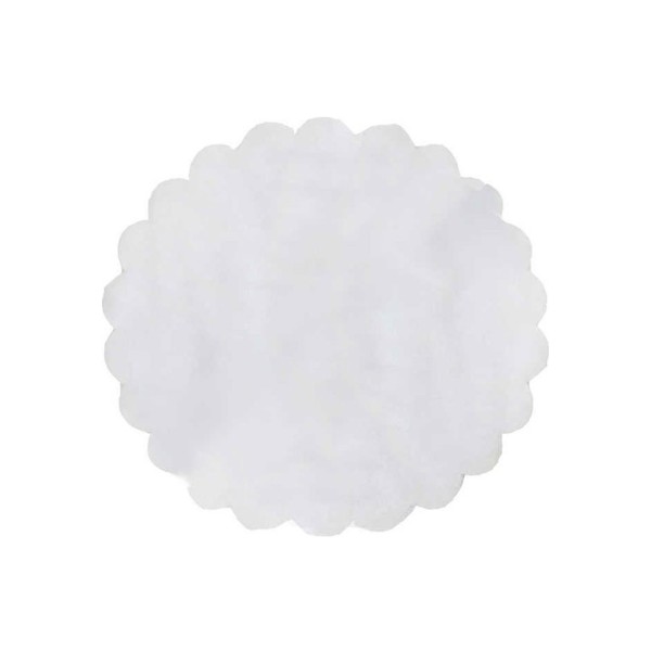 Tahtakale Toptancı Düz Organze Hazır Kesilmiş Tül 24 CM (100 Adet)  Beyaz
