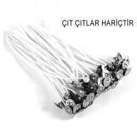 Tahtakale Toptancı Mum Fitili Beyaz İnce N0:12 (Mumlu) (5 Metre)