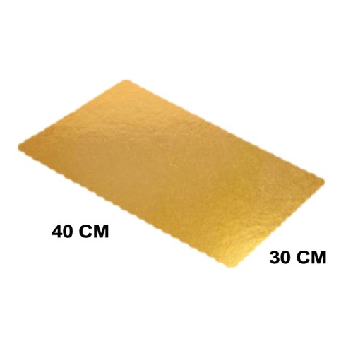 Karton Pasta Altlığı  30X40 CM (3 Adet)  Gold