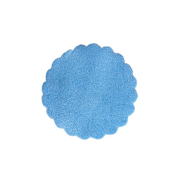 Tahtakale Toptancı Karlı Organze Hazır Kesilmiş Tül 24 Cm (100 Adet)  Mavi