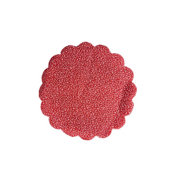 Tahtakale Toptancı Karlı Organze Hazır Kesilmiş Tül 18 Cm (100 Adet)  Kırmızı