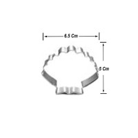 Tahtakale Toptancı Kek Kurabiye Ve Pasta Kalıbı Metal Şekilli  Deniz Kabuğu 6.5X5 CM