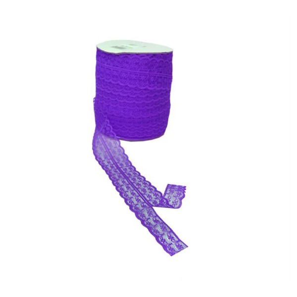 Tahtakale Toptancı Kurdela Dantelli Çift 2 Katlı 5 Cm (10 Metre) Mor Tahtakale Toptancı Kurdela Dantelli Çift 2 Katlı 5 Cm (10 Metre) Mor