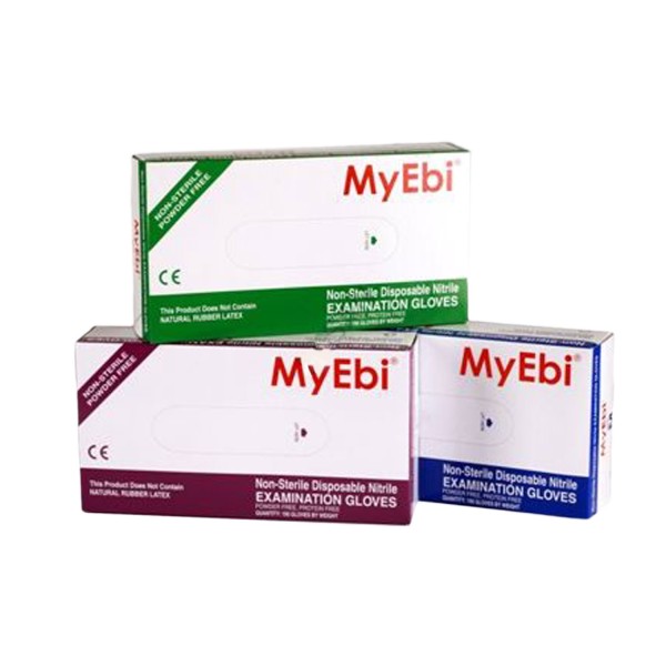 Tahtakale Toptancı MyEbi Nitril Eldiven Pudrasız 100 Adet Medıum Boy