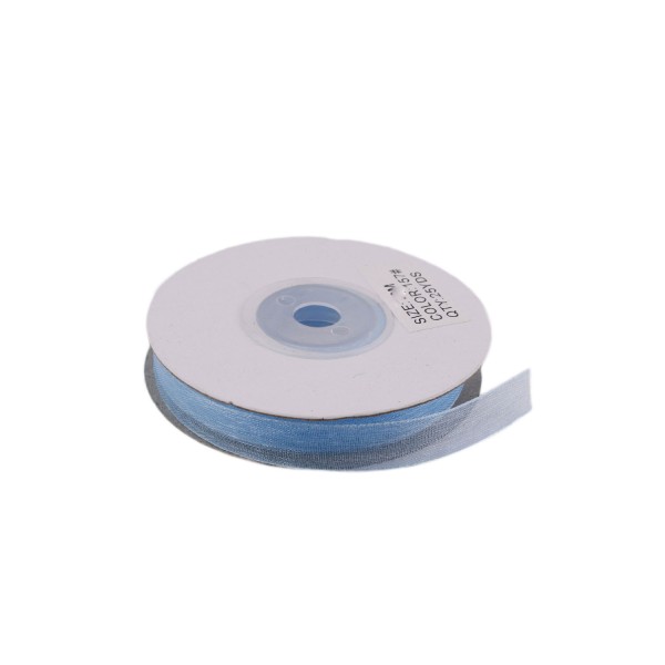 Tahtakale Toptancı Organze Kurdele 10 MM (22 Metre)  Mavi
