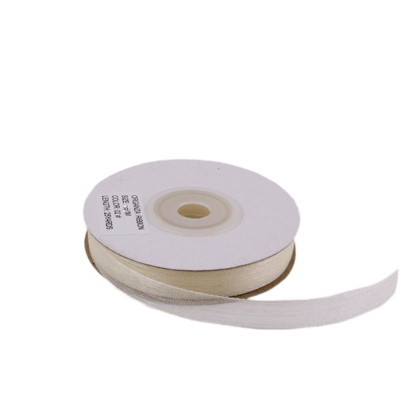 Tahtakale Toptancı Organze Kurdele 20 MM (22 Metre)  Krem