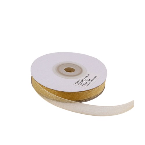 Organze Kurdele 10 MM (22 Metre) Gold Organze Kurdele 10 MM (22 Metre) Gold