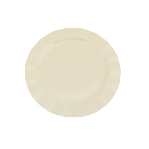 Plastik Lüks Tabak 22 CM (6 Adet) Krem Plastik Lüks Tabak 22 CM (6 Adet) Krem