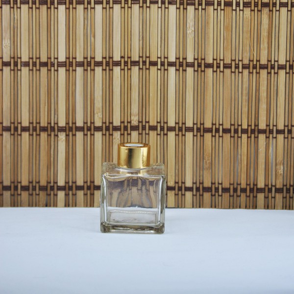 Tahtakale Toptancı Kare Cam Şişe Oda Parfümü İçin 120 Cc (10 Adet)  Altın