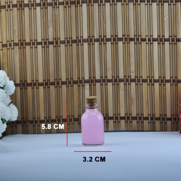 Tahtakale Toptancı Şişe Cam Mantar Tıpalı Orta 25 Cc (50 Adet)