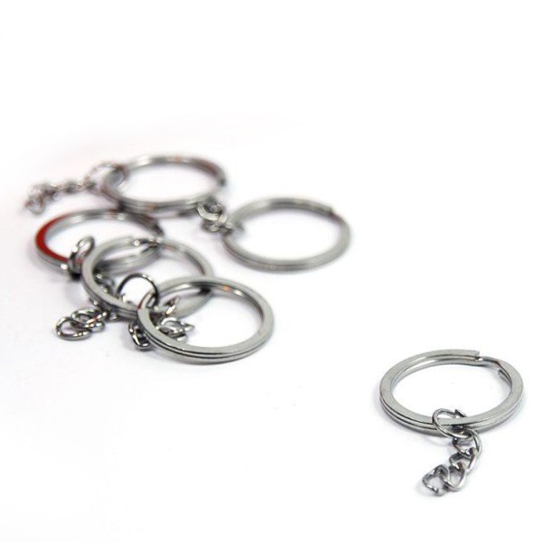 Tahtakale Toptancı Anahtarlık Halkası Zincirli  5 Cm (50 Adet)