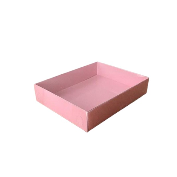 Tahtakale Toptancı Asetat Kapaklı Karton Kutu 12X15X3 (25 Adet)  Pembe