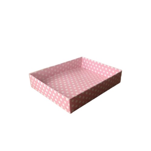 Asetat Kapaklı Karton Kutu 12X15X3 (25 Adet)  Puantiyeli Pembe
